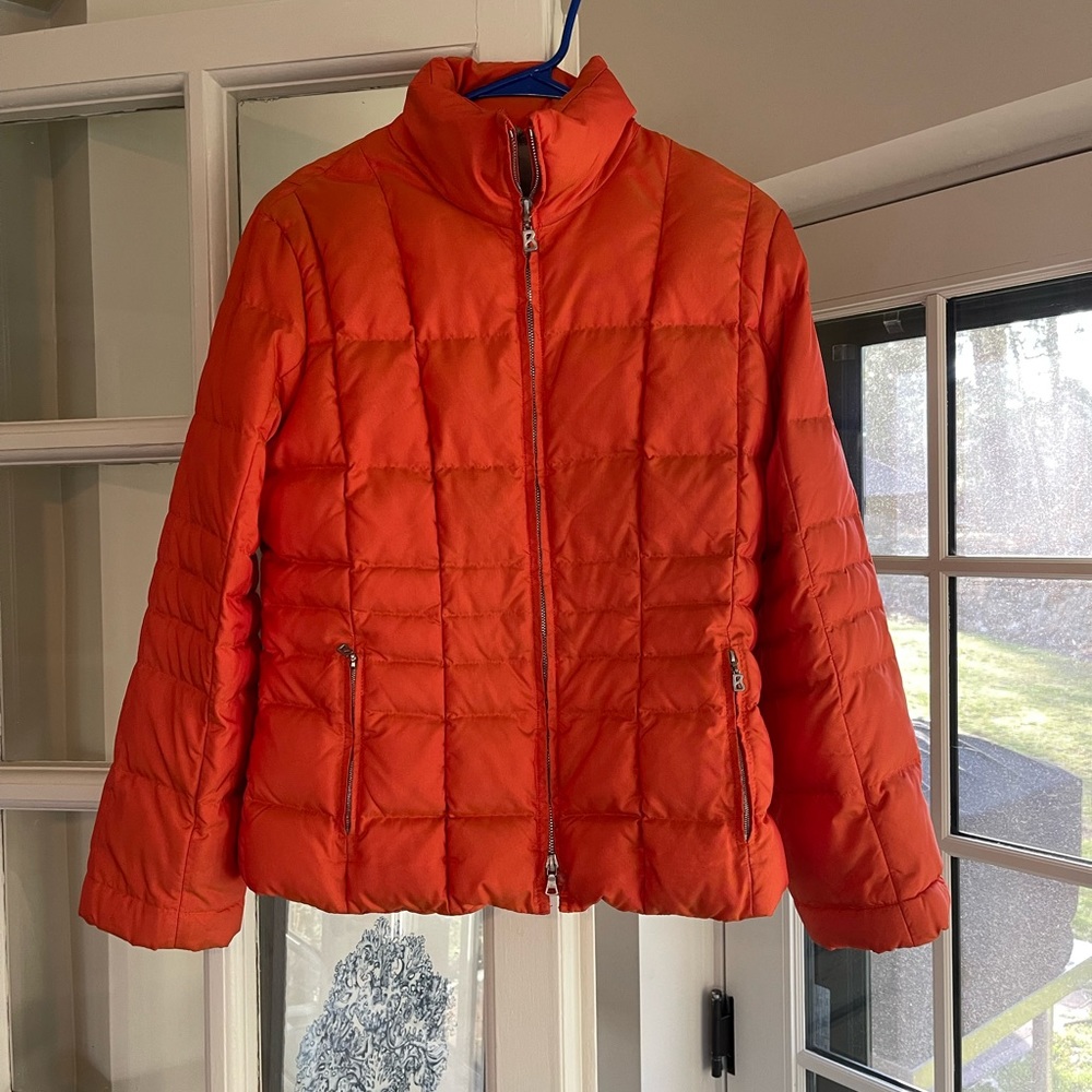Bogner Orange Quilted Ski Jacket